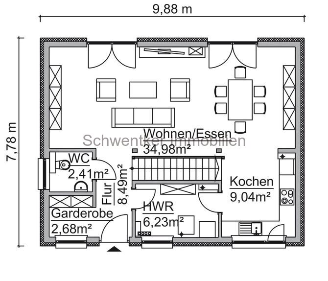 Einfamilienhaus 122 qm Schlüsself. / Einbauküche 7 PV-Anlage / FB / WP