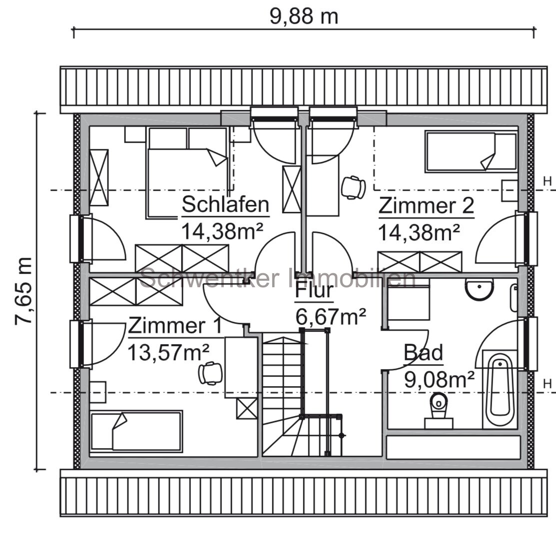 Optimal für junge Familien 131 Qm / 4 Zi / Einbauküche / WP / FB