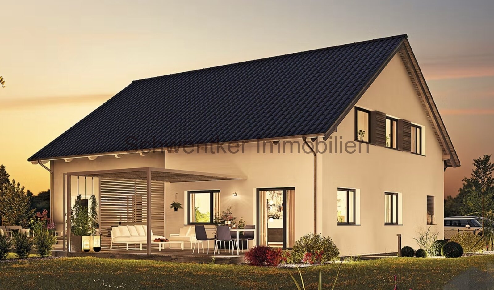 Doppelhaushälfte für die junge Familie 111 qm / 4 Zi / Einbauküche / PV- Anlage / FB / WP / Schlüsself. 