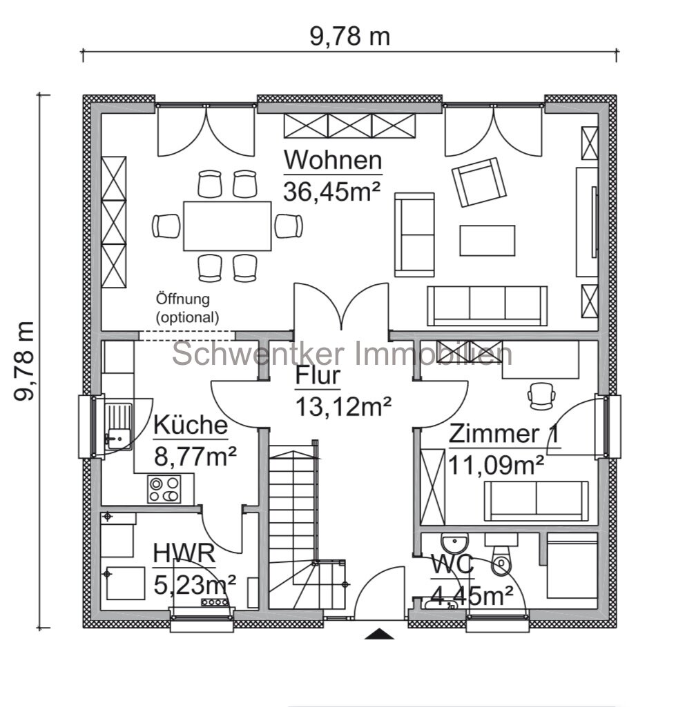 Stadtvilla mit raffiniertem  Grundriss und viel Platz 155 qm / Einbauküche / PV- Anlage / FB / WP