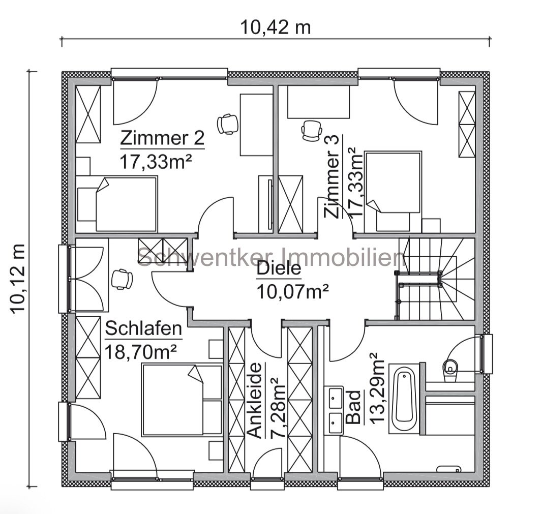 Stadtvilla mit genialen Grundriss  und viel Platz 172 qm / Einbauküche / PV- Anlage / FB / WP