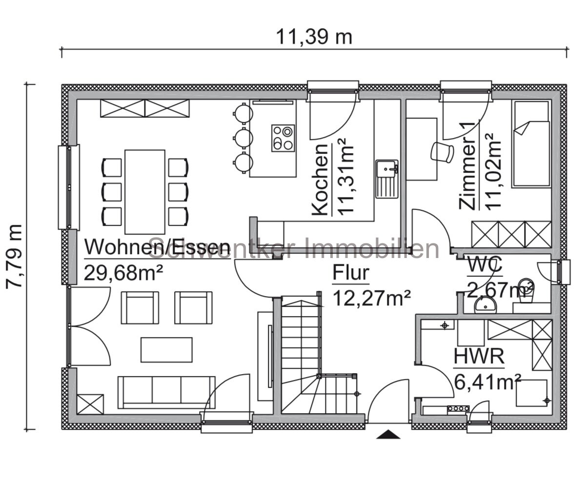Einfamilienhaus 121 qm mit Grundstück monatl. Rate 1.696,-- incl Fördermittel