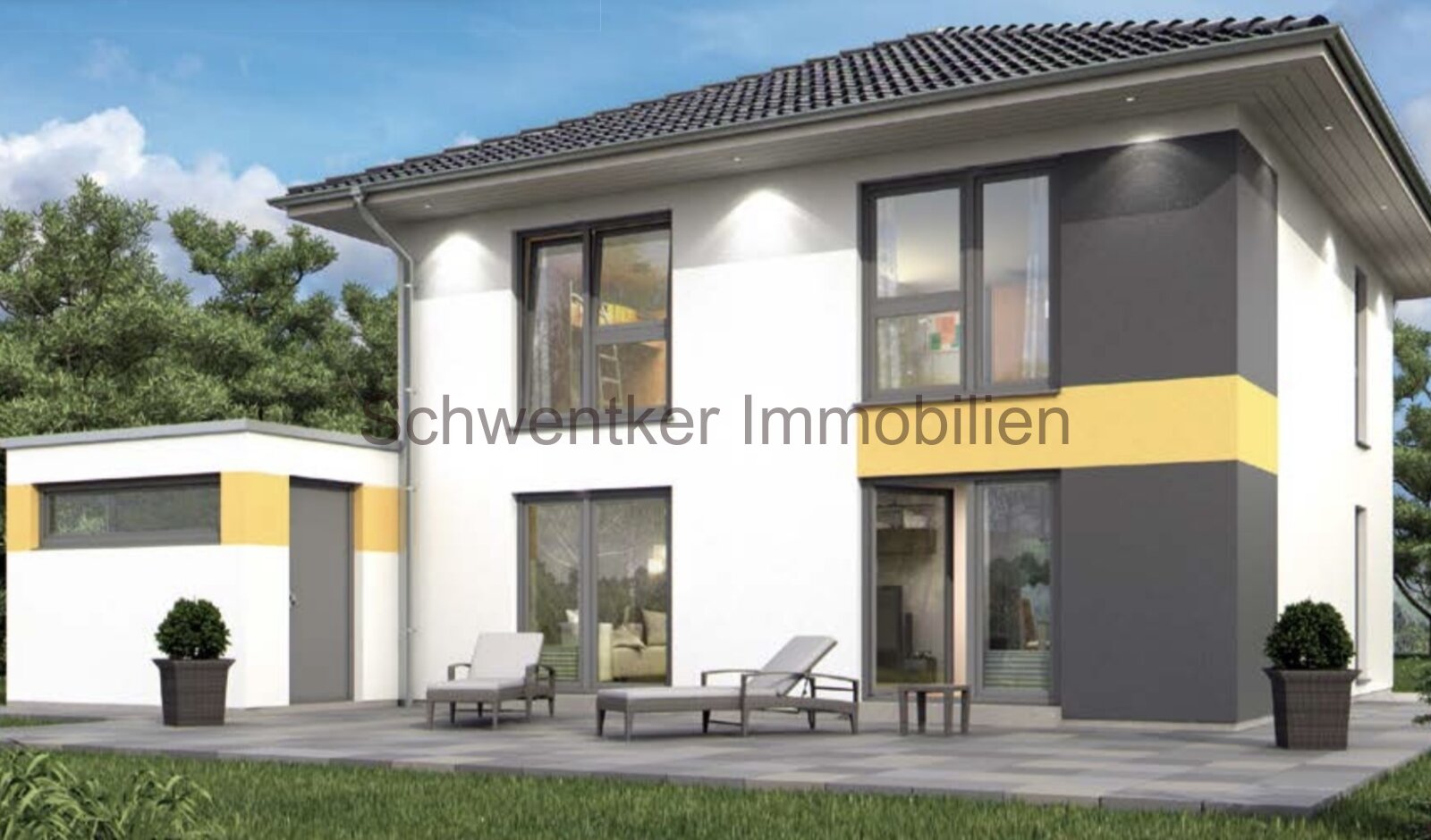 Stadtvilla mit Grundstück  129 qm / monatliche Rate 1.878,-- incl. Fördermittel  PV- Anlage / Einbauküche / FB / WP / Schlüsself. 