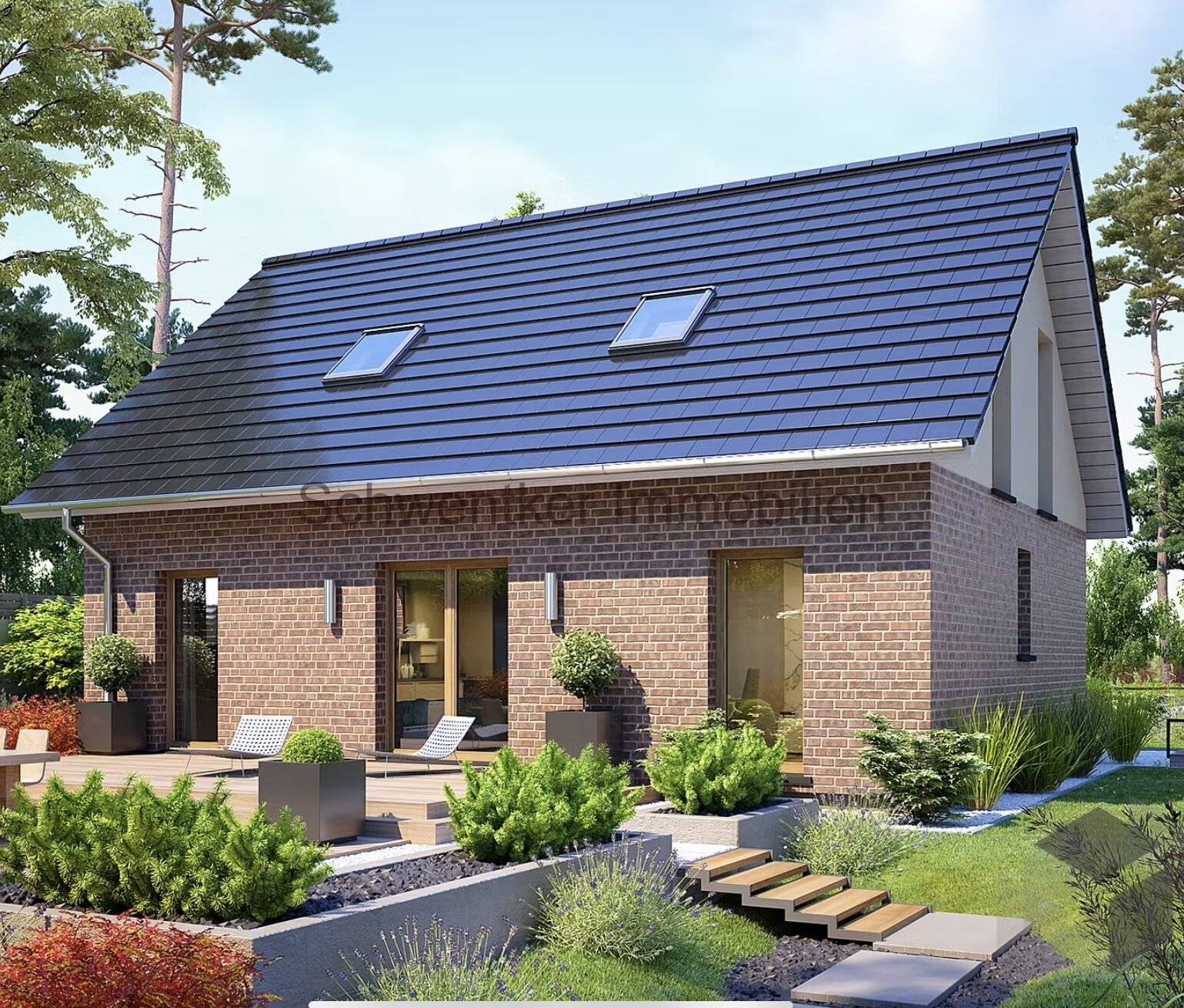 Einfamilienhaus mit Grundstück / monatl. Finanzierungsrate 1.911,-- incl. Fördermittel  / Einbauküche / PV- Anlage /  FB / WP 