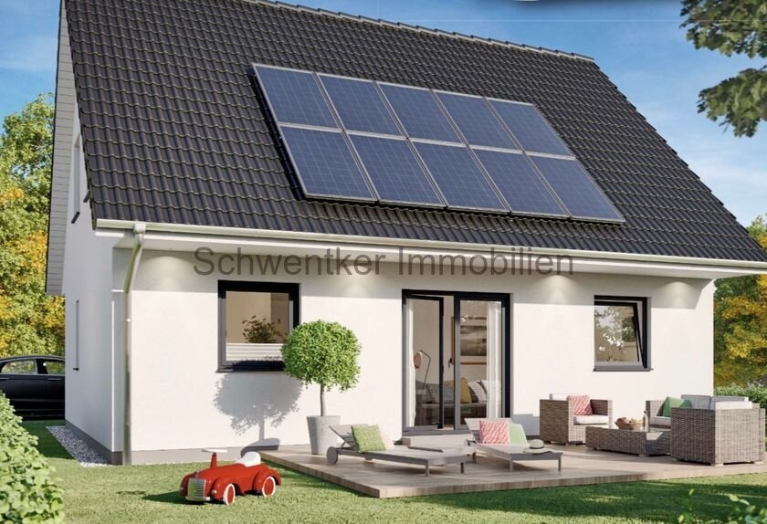 Einfamilienhaus 122 qm mit Grundstück / 1.726,--  monatl. Finanzierungsrate incl. Fördermittel  Schlüsself. / Einbauküche 7 PV-Anlage / FB / WP