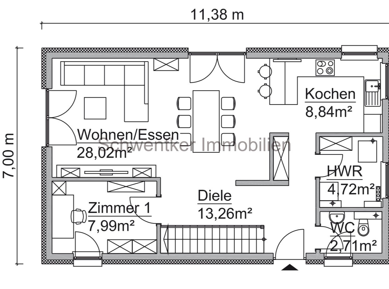 Stadtvilla mit Grundstück 129 qm  monatl. Finanzierungsrate 1.933,-- incl. Fördermittel / PV- Anlage / Einbauküche / FB / WP / Schlüsself. 