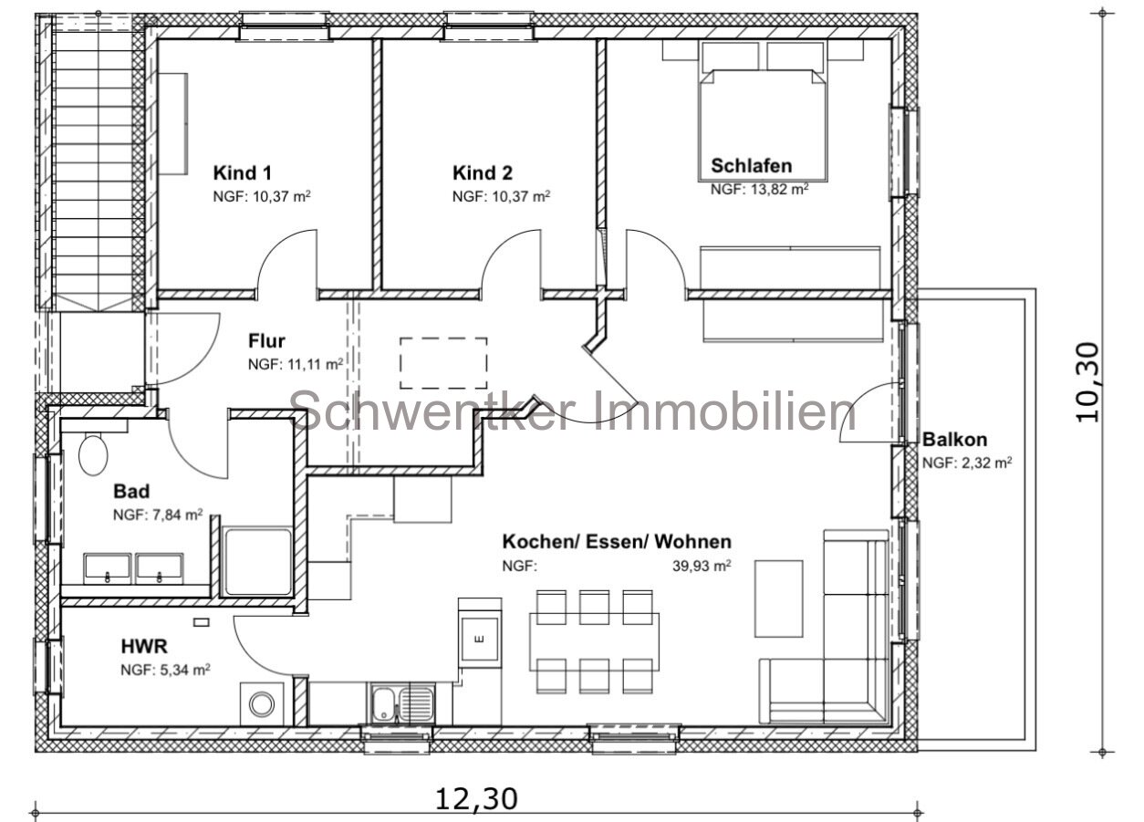 Eigentumswohnung für nur 1.120,-- monatliche Finanzierungsrate in Petershagen Lahde  für das optimale Zuhause für junge Famiilien. 